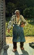Emile Claus The Old Gardener Sweden oil painting artist